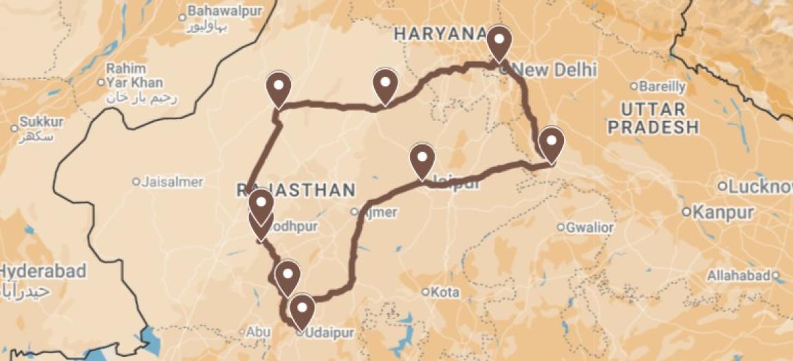 Overzichtsmap Noord-India