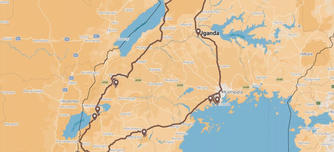 Overzichtsmap Oeganda