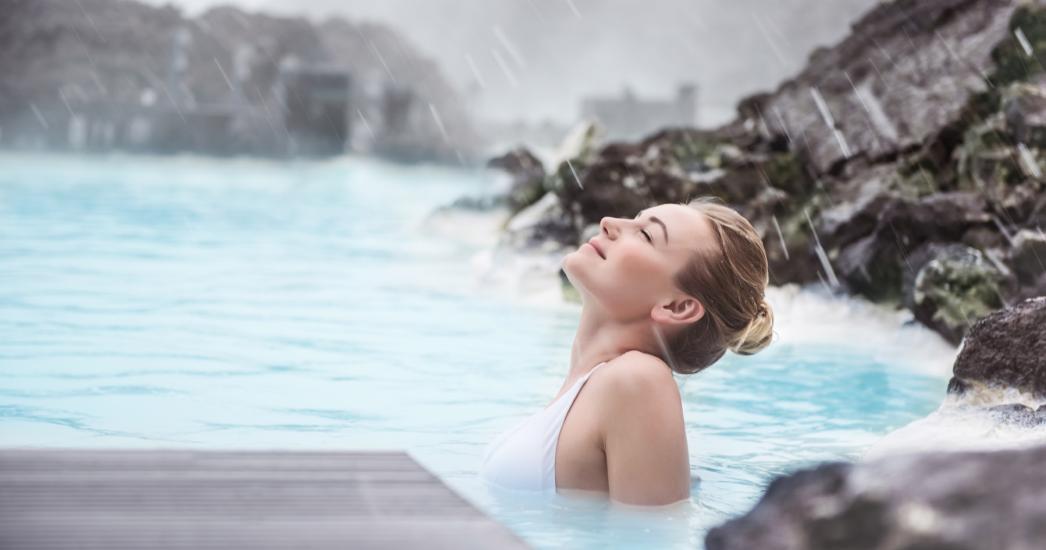 Winters Ijsland Blue lagoon NW