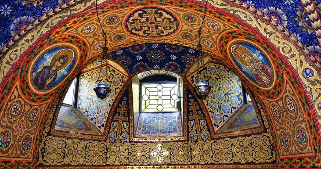 Balkan Servië Topola kerk van St. George