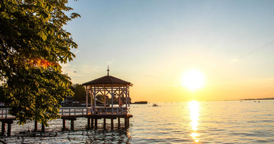 Bodensee sunset cabin.