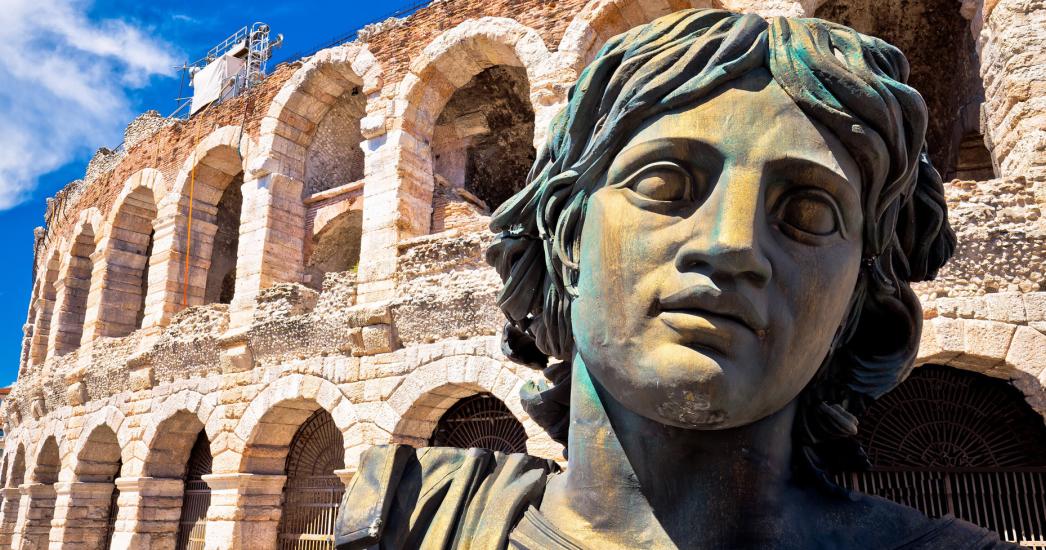 Italië Verona Adige Pano