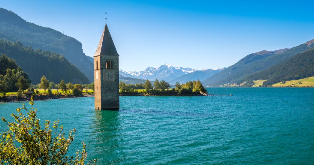 Italië Adige Reschenmeer