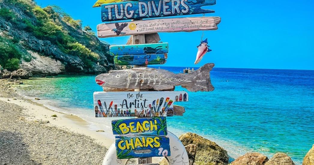 Caraiben Curacao bordjes